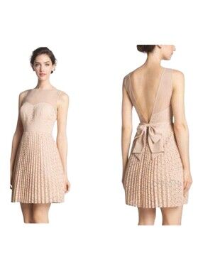 Label By Five Twelve Dress Nude Laser Cut Size 6